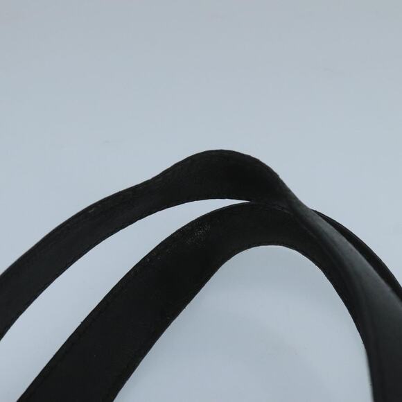 CELINE Macadam Canvas Hand Bag Pvc Leather Black Gold - Picture 8 of 12